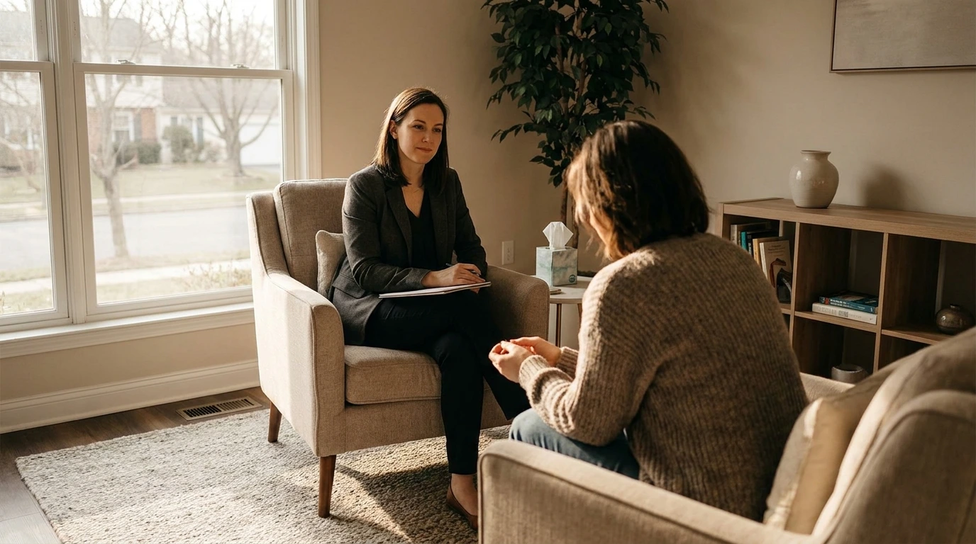 therapist providing trauma therapy for addiction treatment patient gaithersburg maryland revive life